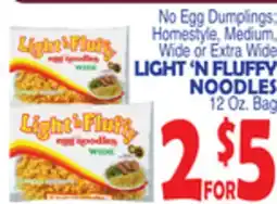 Bravo Supermarkets LIGHT'N FLUFFY NOODLES offer