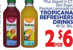 Bravo Supermarkets TROPICANA REFRESHERS DRINKS offer
