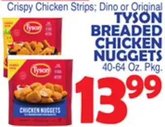 Bravo Supermarkets TYSON BREADED CHICKEN NUGGETS offer