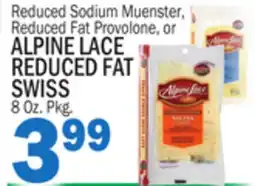 Bravo Supermarkets ALPINE LACE REDUCED FAT SWISS 8 Oz. Pkg offer