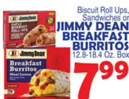 Bravo Supermarkets JIMMY DEAN BREAKFAST BURRITOS offer