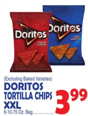 Bravo Supermarkets DORITOS TORTILLA CHIPS XXL offer