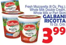 Bravo Supermarkets GALBANI RICOTTA 15 Oz. Cntr offer
