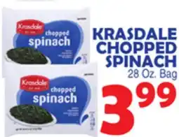 Bravo Supermarkets KRASDALE CHOPPED SPINACH offer
