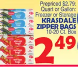 Bravo Supermarkets KRASDALE ZIPPER BAGS offer