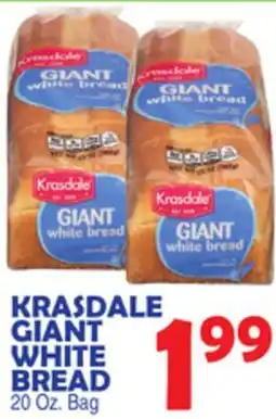 Bravo Supermarkets KRASDALE GIANT WHITE BREAD offer