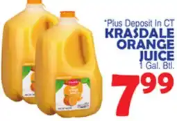 Bravo Supermarkets KRASDALE ORANGE JUICE offer