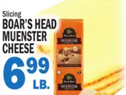 Bravo Supermarkets BOAR'S HEAD MUENSTER CHEESE offer