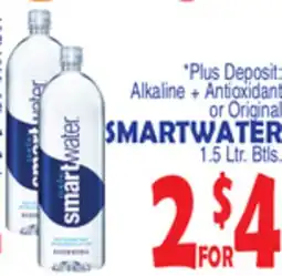 Bravo Supermarkets SMARTWATER 1.5 Ltr.Btls offer