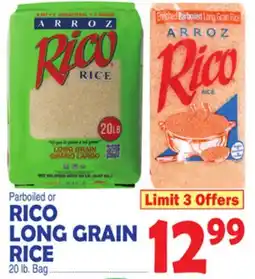 Bravo Supermarkets RICO LONG GRAIN RICE offer