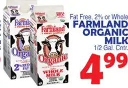 Bravo Supermarkets FARMLAND ORGANIC MILK offer