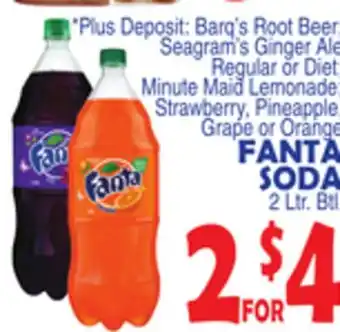Bravo Supermarkets FANTA SODA offer