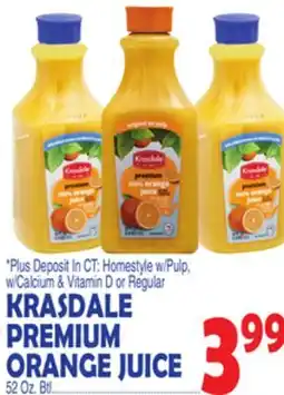 Bravo Supermarkets KRASDALE PREMIUM ORANGE JUICE offer