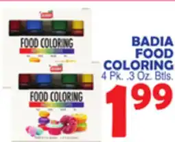 Bravo Supermarkets BADIA FOOD COLORING offer