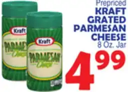 Bravo Supermarkets KRAFT GRATED PARMESAN CHEESE offer