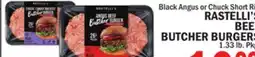 Bravo Supermarkets RASTELLI'S BEEF BUTCHER BURGERS offer