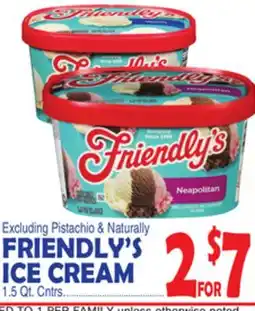 Bravo Supermarkets FRIENDLY'S ICE CREAM offer