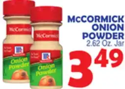 Bravo Supermarkets CORMICK ONION POWDER offer