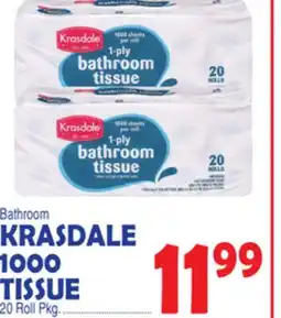 Bravo Supermarkets KRASDALE 1000 TISSUE offer