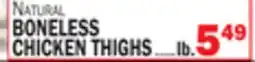 Bravo Supermarkets BONELESS CHICKEN THIGHS offer