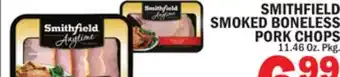 Bravo Supermarkets SMITHFIELD SMOKED BONELESS PORK CHOPS offer