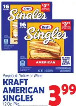 Bravo Supermarkets KRAFT AMERICAN SINGLES offer