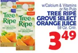 Bravo Supermarkets TREE RIPE GROVE SELECT ORANGE JUICE offer