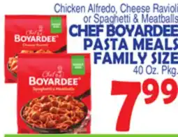 Bravo Supermarkets CHEF BOYARDEE PASTA MEALS FAMILY SIZE offer