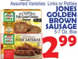 Bravo Supermarkets JONES GOLDEN BROWN SAUSAGE offer