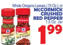 Bravo Supermarkets CORMICK CRUSHED RED PEPPER 1.5 Oz. Jar offer