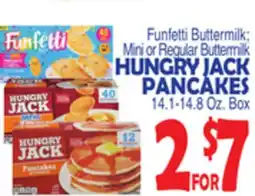 Bravo Supermarkets HUNGRY JACK PANCAKES 14.1-14.8 Oz. Box offer
