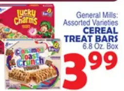 Bravo Supermarkets General Mills CEREAL TREAT BARS offer