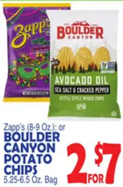 Bravo Supermarkets BOULDER CANYON POTATO CHIPS, 5.25-6.5 Oz. Bag offer