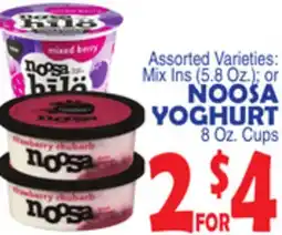 Bravo Supermarkets NOOSA YOGHURT 8 Oz. Cups offer