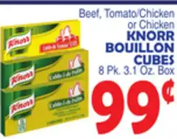 Bravo Supermarkets KNORR BOUILLON CUBES 8 Pk. 3.1 Oz. Box offer
