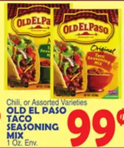 Bravo Supermarkets OLD EL PASO TACO SEASONING MIX 1 Oz. Env offer