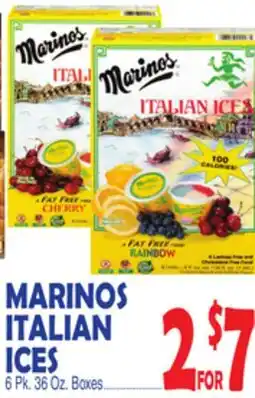 Bravo Supermarkets MARINOS ITALIAN ICES offer