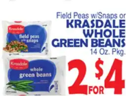 Bravo Supermarkets KRASDALE WHOLE GREEN BEANS offer