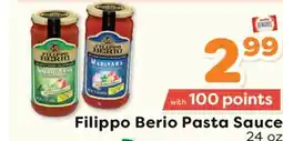 Weis Markets Filippo Berio Pasta Sauce offer