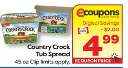 Weis Markets Country Crock Tub Spread offer