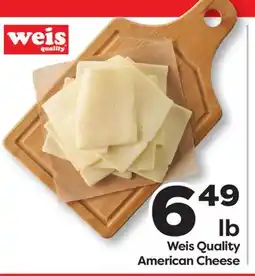 Weis Markets Weis Quality American Cheese offer