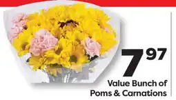 Weis Markets Value Bunch of Poms & Carnations offer