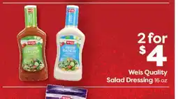 Weis Markets Weis Quality Salad Dressing offer