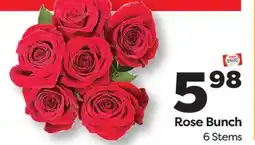 Weis Markets Rose Bunch offer