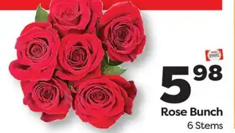 Weis Markets Rose Bunch offer