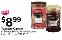 Stop&Shop Tuscany Candle offer