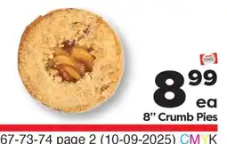 Weis Markets 8 Crumb Pies offer