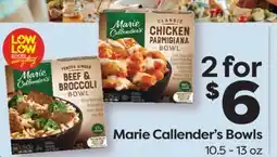 Weis Markets Marie Callender's Bowls offer