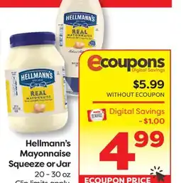 Weis Markets Hellmann's Mayonnaise offer