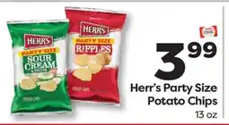 Weis Markets Herr's Party Size Potato Chips offer